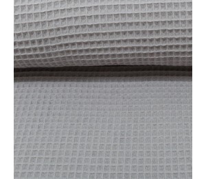 Waffelpiqué Nelson - hellgrau